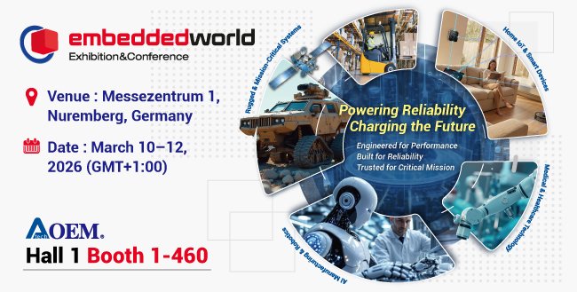 亞元科技 Embedded World 2026 首秀，展示電源與智慧充電創新技術